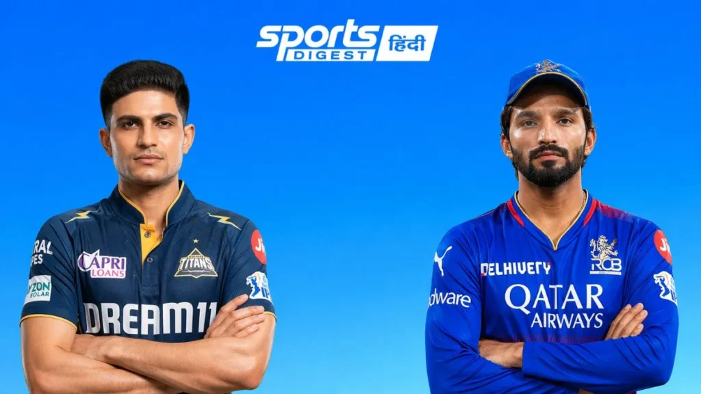 royal challengers bengaluru vs gujarat titans timeline