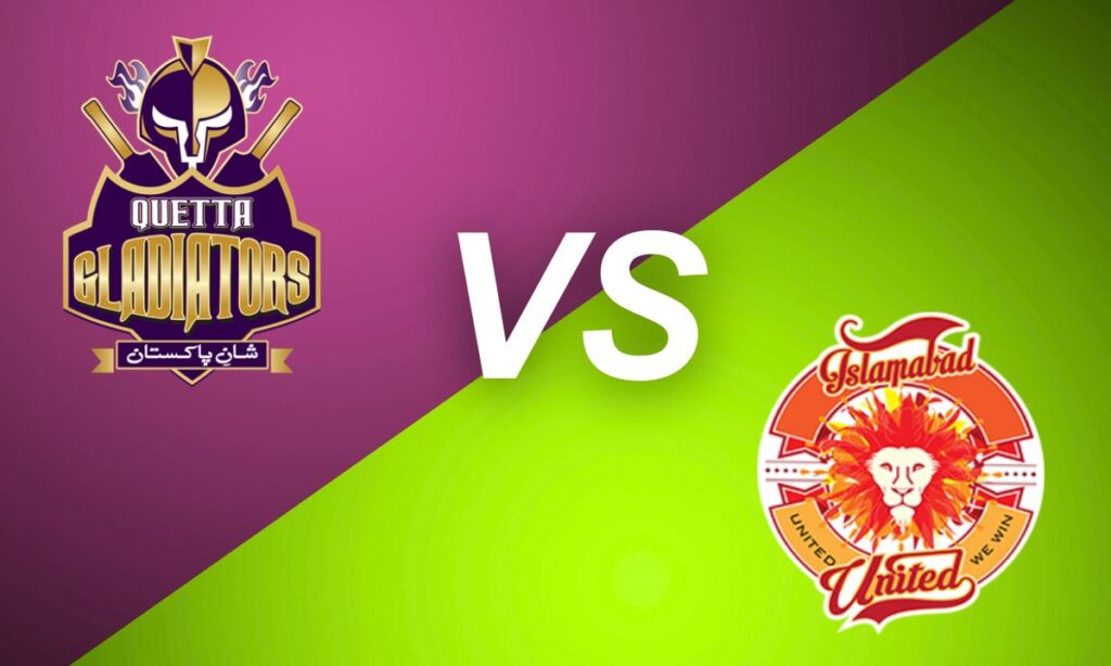 quetta gladiators vs islamabad united match scorecard